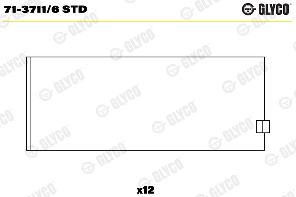 Cuzineti biela GLYCO 71-3711/6STD se potriveste la AUDI A6 C4 Avant (4A5) ACK 2771cc 193cp 142kW 1994 1995 1996 1997