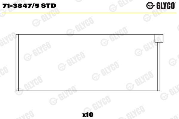 Cuzineti biela GLYCO 71-3847/5 STD pentru VW TRANSPORTER T4 caroserie (70A, 70H, 7DA, 7DH) 1995-2003