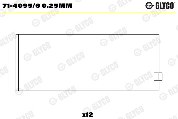 Cuzineti biela GLYCO 71-4095/60.25mm pentru masina IVECO STRALIS I F3BE3681D 12880cc 409cp 301kW 2002 2003 2004 2005 2006 2007 2008 2009 2010 2011 2012 2013 2014 2015 2016 2017