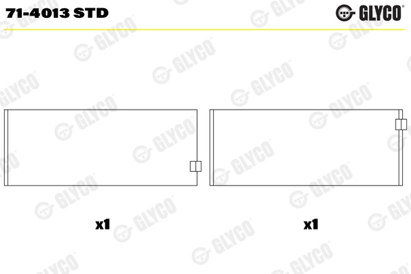 Cuzineti biela Glyco MERCEDES-BENZ B-CLASS Sports Tourer (W245) 2005-2011 - 71-4013 STD