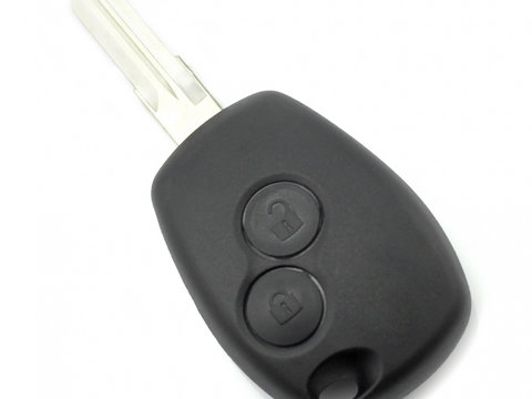 Dacia Renault - Carcasa cheie cu 2 butoane si suport inox pentru baterie CC216 CARGUARD