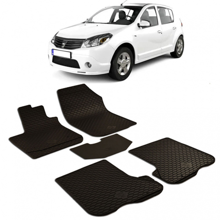 Dacia Sandero (2008-2012) Set 5 covorase auto cauciuc Urban Line 43776-UMB508