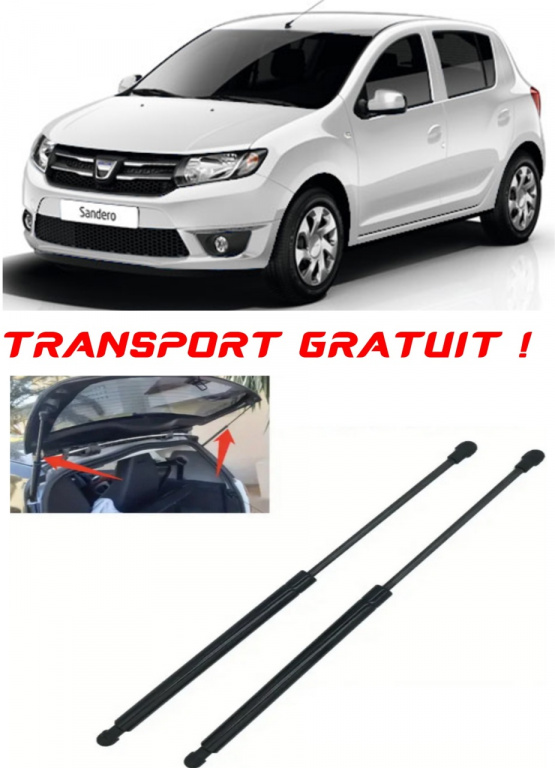 DACIA SANDERO II - Set 2 amortizoare pentru portbagaj / haion compatibil cu DACIA SANDERO II fabricat 2012 – 2019 STA900337-803