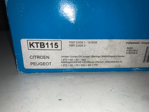 DAYCO KTB115 Set curea de distributie - CITROEN / FIAT / HYUNDAI / LADA / PEUGEOT / ROVER / SUZUKI