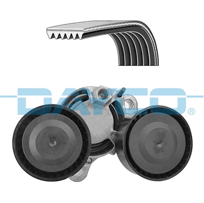 DAYCO Set curea transmisie cu caneluri KPV294 compatibil cu BMW 5 Gran Turismo (F07) N47 D20 C 1995cc 184cp 135kW 2011 2012 2013 2014 2015 2016 2017