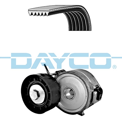 DAYCO Set curea transmisie cu caneluri KPV419 se potriveste la FORD FOCUS IV Turnier (HP) YLDA 1995cc 150cp 110kW 2018 2019 2020 2021 2022 2023