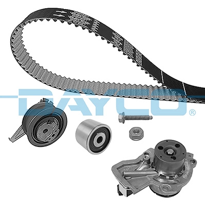DAYCO Set pompa apa + curea dintata KTBWP9991 la masina AUDI A1 Sportback (8XA, 8XF) CUSB 1422cc 90cp 66kW 2014 2015 2016 2017 2018
