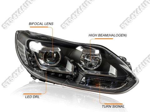 DAYLINE FARURI CU LUPA FORD FOCUS 2011-2014 [V4] [VW STYLE]