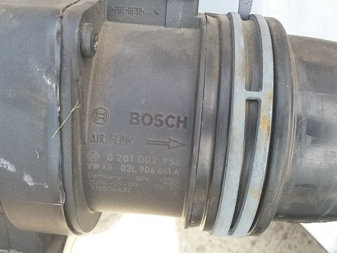 Debitmetru aer Bosch cod 03L 906 461 A sau 0281002956,gama de masini VAG 2.0 tdi VW Tiguan,.SEAT,AUDI,SKODA