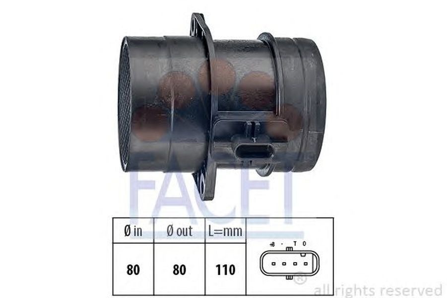 Debitmetru VW TOURAN 1T3 FACET FA 10.1446