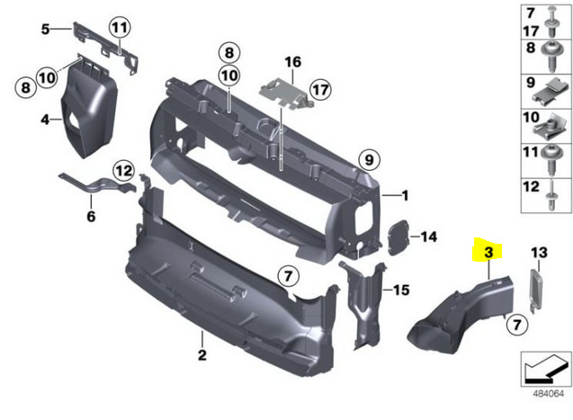 Deflector aer Bmw Seria 1 (F20), 08.2011