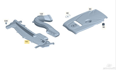 Deflector superior radiator / priza aer produs nou