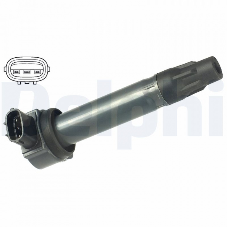 DELPHI bobina de inductie GN10519-12B1 model MITSUBISHI LANCER VIII (CY_A, CZ_A) 4B10 1798cc 140cp 103kW 2007 2008 2009 2010 2011 2012 2013 2014 2015 2016 2017 2018