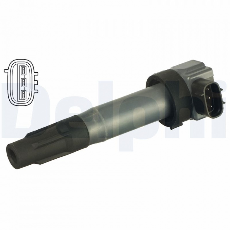 DELPHI bobina de inductie GN10530-12B1 la masina OPEL AGILA (B) (H08) K10B 996cc 68cp 50kW 2008 2009 2010 2011 2012 2013 2014