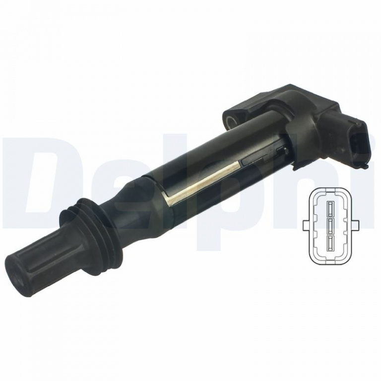 DELPHI bobina de inductie GN10584-12B1 se potriveste la OPEL CROSSLAND X / CROSSLAND (P17, P2QO) B 12 XHT (EB2DTS); D 12 XHT (EB2ADTS); F 12 XHT (EB2ADTS) 1199cc 131cp 96kW 2017 2018 2019 2020 2021 2022