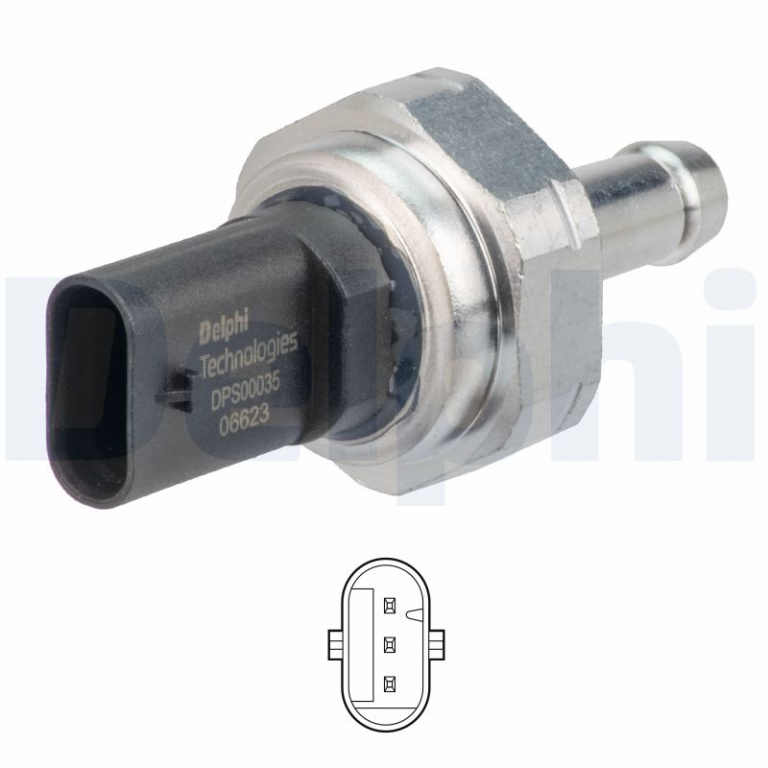 DELPHI Senzor, presiune gaze evacuare DPS00035-12B1 pentru BMW 3 Gran Turismo (F34) 2013 2014 2015 2016 2017 2018 2019
