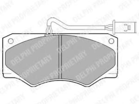 Delphi set placute frana fata pt iveco daily 2