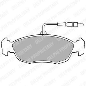 Delphi set placute frana fata pt peugeot 106, 306