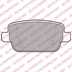 Delphi set placute frana spate pt ford,volvo