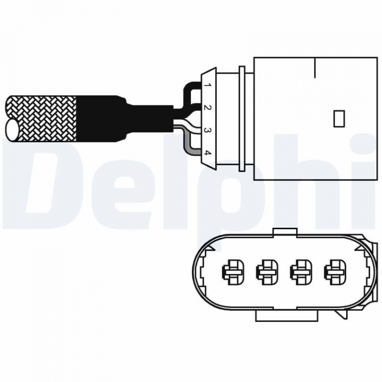 DELPHI Sonda Lambda ES10981-12B1 se potriveste la VW JETTA III (1K2) 2005 2006 2007 2008 2009 2010