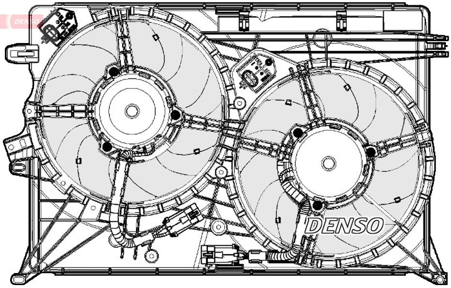 DENSO Ventilator, radiator DER09075 compatibil cu FIAT 500X (334_) 2014 2015 2016 2017 2018 2019 2020