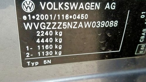 Dezmembram Volkswagen Tiguan 2009 2.0 Di