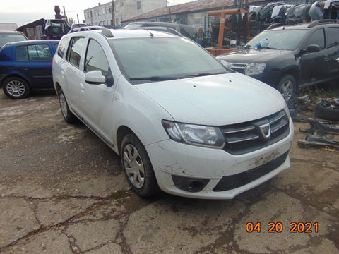 Dezmembrez Dacia Logan MCV 1.5 diesel euro 6 culoare alb volan stanga motor cutie usi aripa capota