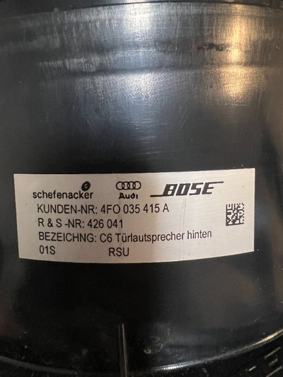 Difuzoare / Difuzor / Boxe / Bass Bose Audi A6 C6 