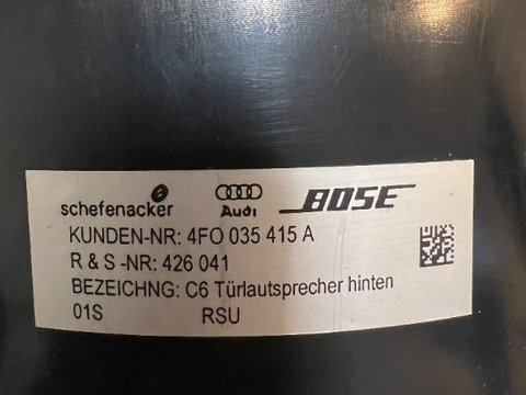 Difuzoare / Difuzor / Boxe / Bass Bose Audi A6 C6 4F0035415A