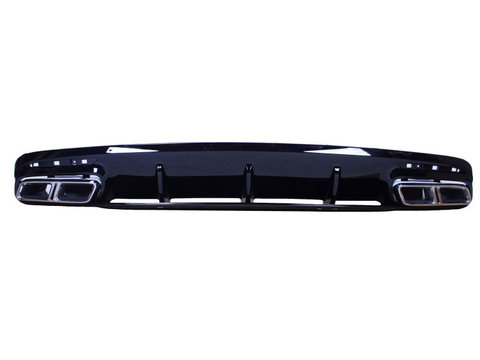 Difuzor Bara Spate Compatibil Cu S-Coupe C217 A217 Chrome/Full Black (2014-2017)