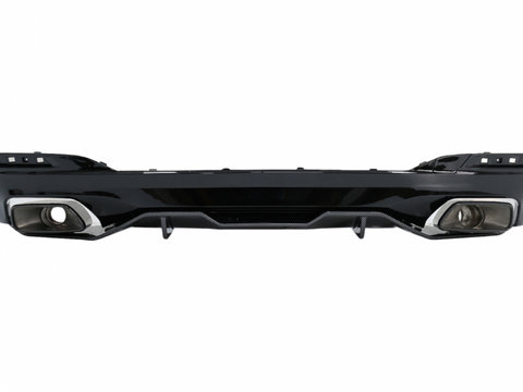 Difuzor Bara Spate Evacuare Dubla compatibil cu BMW 5 Series G30 G38 (2016-2019) 540 M Performance Design Carbon Look RDBMG30MPCF