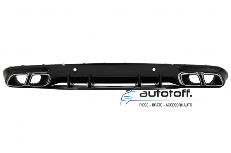 Difuzor bara spate Mercedes C-Class C205 A205 AMG Line (14-20) Chrome Look