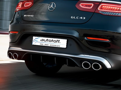 Difuzor bara spate Mercedes GLC Coupe Facelift (2019+) AMG43 Chrome