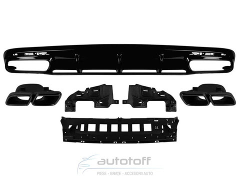 Difuzor bara spate Mercedes S-Coupe C217 A217 (2014-2017) S63 AMG Black Design
