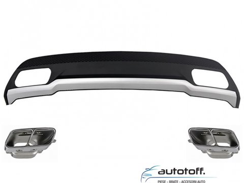 Difuzor bara spate si ornamente de evacuare Mercedes Benz A-Class W176 (2012-2018) AMG Design