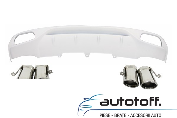 Difuzor Bara Spate si Ornamente Evacuare Audi A4 B8 (2007-2012)