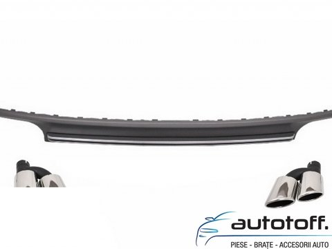 Difuzor Bara Spate si Ornamente Evacuare Audi A7 4G (2010-2014) S7 Facelift Design