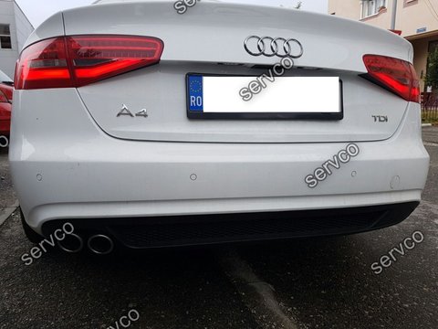 Difuzor prelungire spoiler bara spate AUDI A4 B8 2012-2015 FACELIFT S line S4 Rs4 ver1