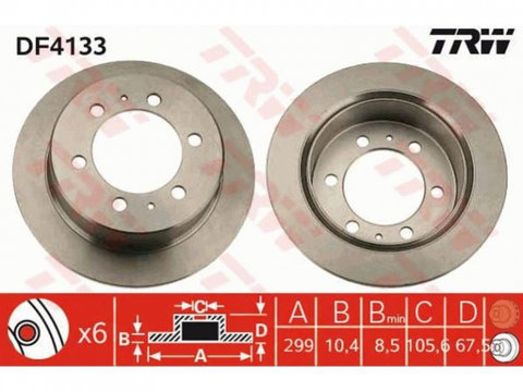 Disc de frana Daewoo KORANDO (KJ) 1999-2016 #2 08A32910