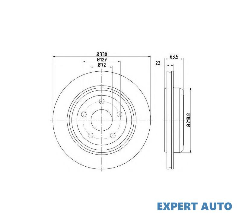 Disc de frana Jeep GRAND CHEROKEE IV (WK, WK2) 2010-2016 #8 355122511