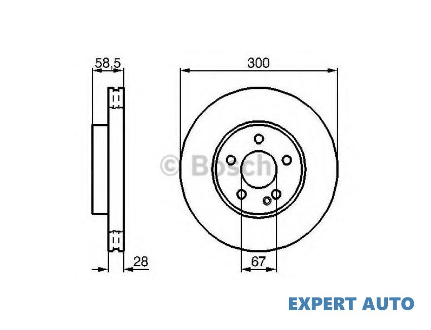 Disc de frana Mercedes VITO Tourer (W447) 2014-2016 #8 09840410