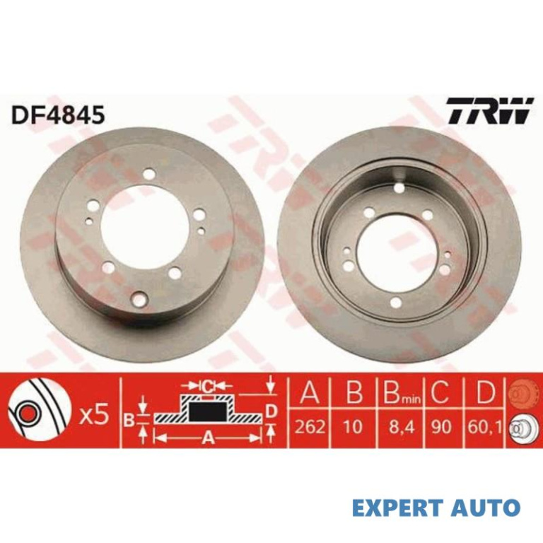 Disc de frana Mitsubishi OUTLANDER I (CU_W) 2001-2006 #8 0986479603