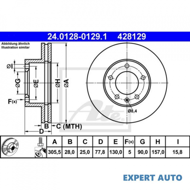 Disc de frana Nissan INTERSTAR bus (X70) 2002-2016 #8 0986479001