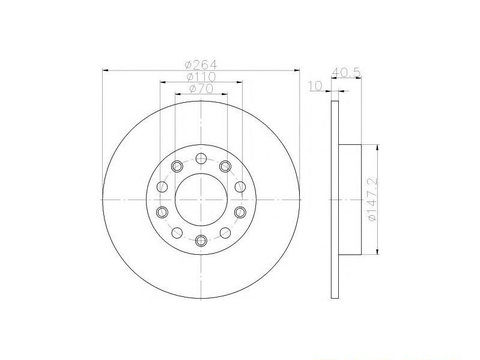 Disc de franare Alfa Romeo GIULIETTA (940) 2010-2016 #2 08946041