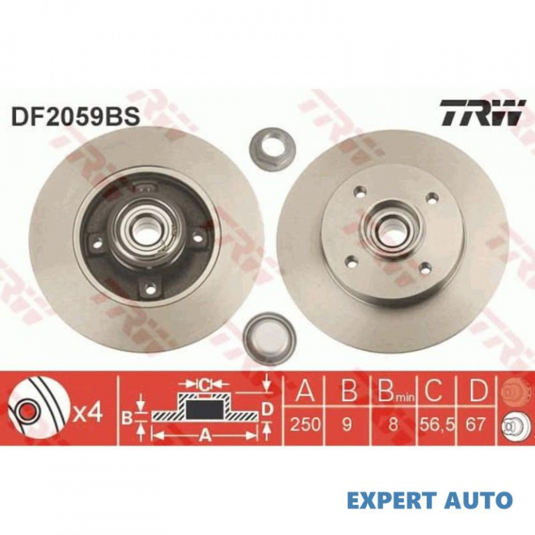 Disc de franare Citroen C4 CACTUS 2014-2016 #3 051421B