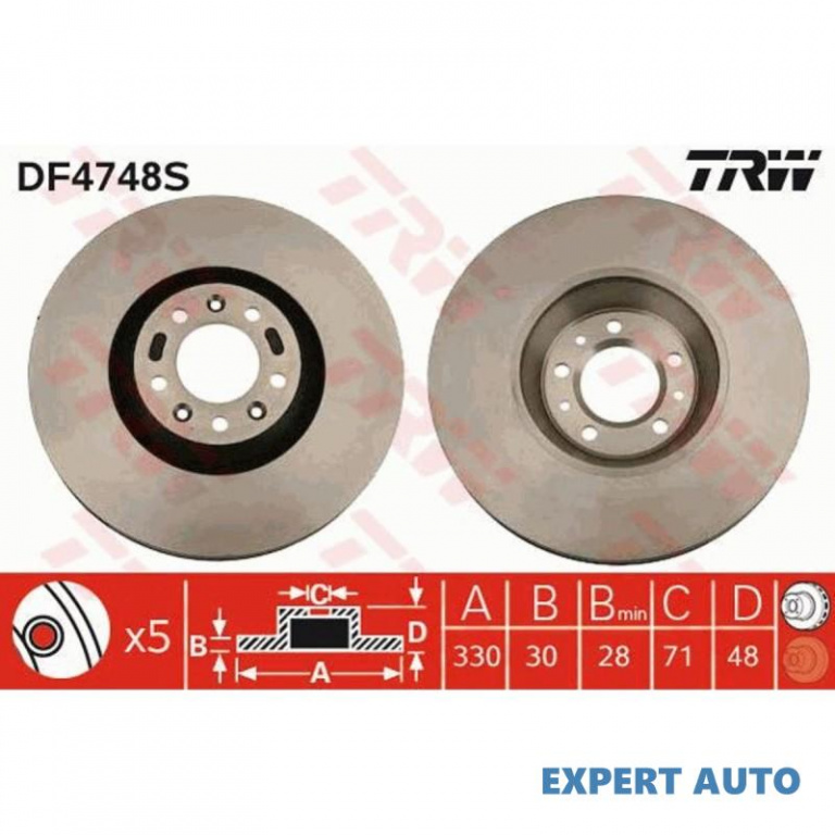 Disc de franare Citroen C6 (TD_) 2005-2016 #8 0986479192