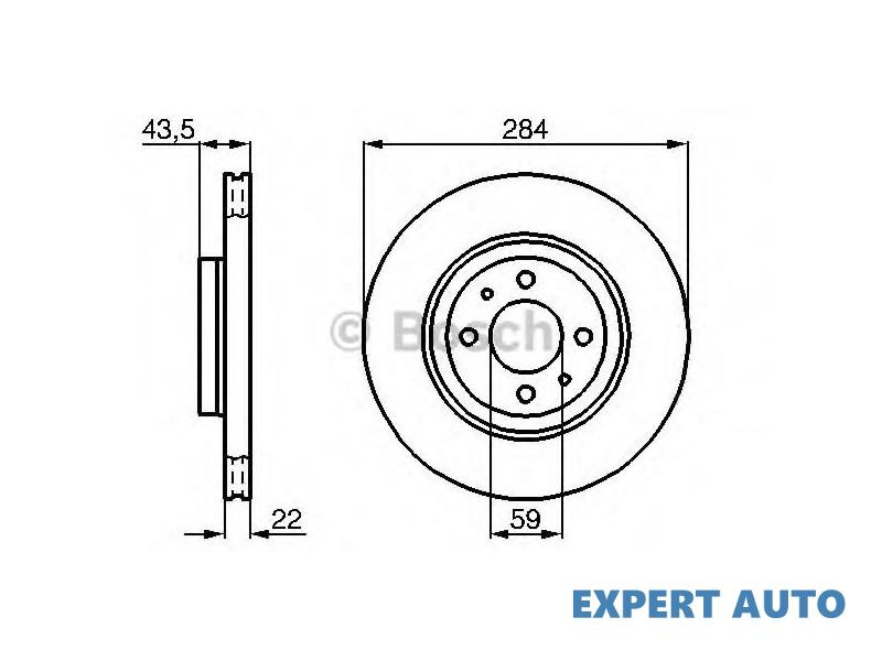 Disc de franare Fiat STRADA pick-up (578_) 2009-2016 #8 09313710