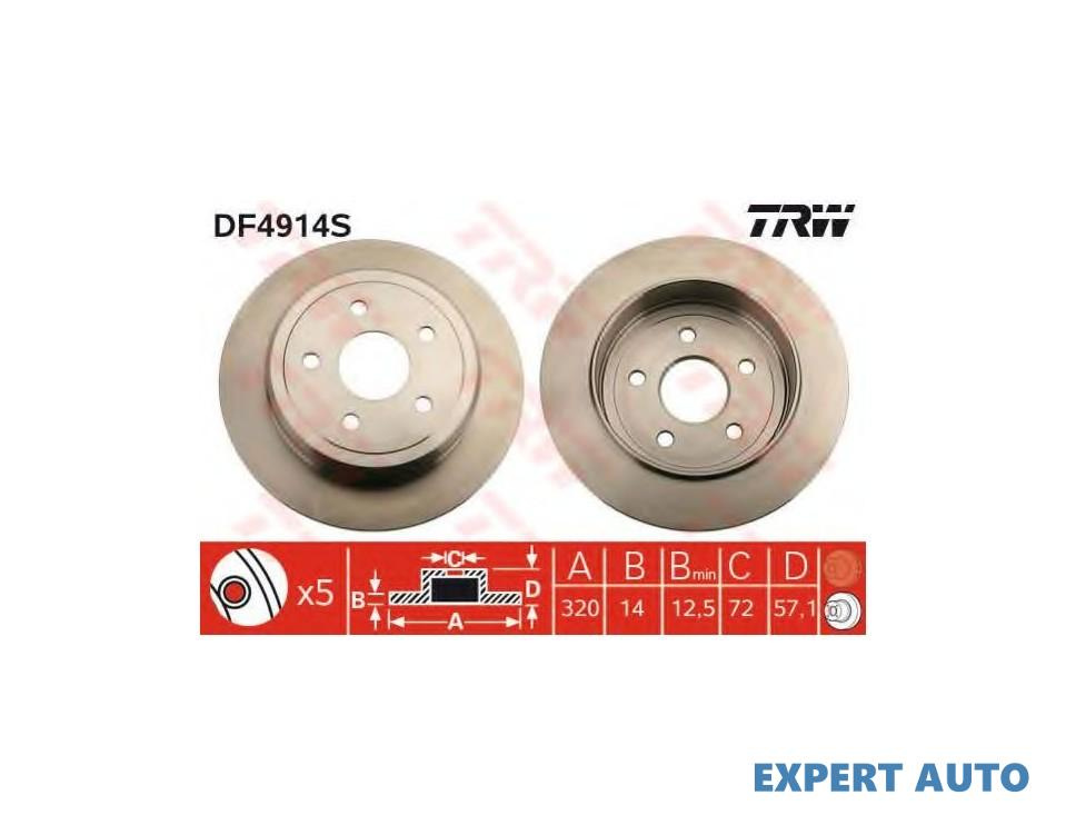 Disc de franare Jeep GRAND CHEROKEE IV (WK, WK2) 2010-2016 #8 052089275AB
