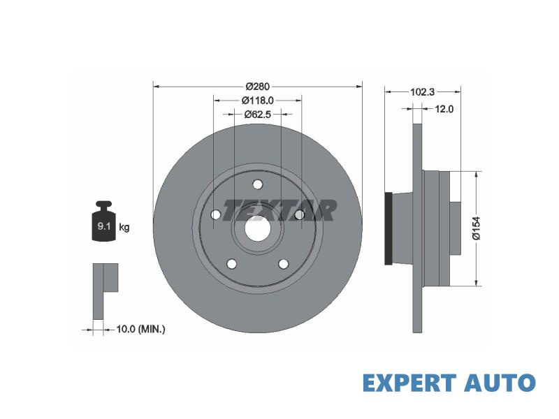 Disc de franare Opel VIVARO caroserie (F7) 2001-2016 #2 08959717
