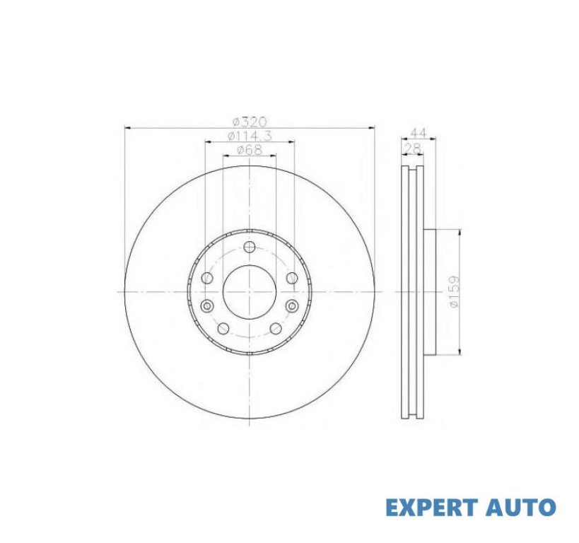 Disc de franare Renault MEGANE IV (2015->)[K9A/M/N_,B9A/M/N_] #2 0986479552